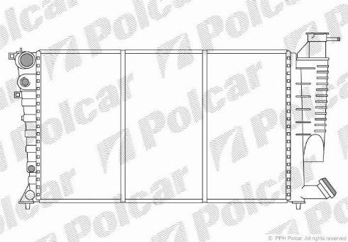 Polcar 5708081X - Radiators, Motora dzesēšanas sistēma ps1.lv