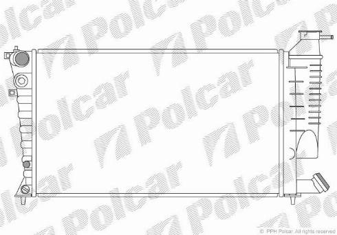 Polcar 570808-1 - Radiators, Motora dzesēšanas sistēma ps1.lv