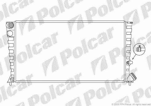 Polcar 570808-2 - Radiators, Motora dzesēšanas sistēma ps1.lv