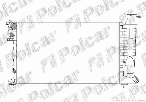 Polcar 570808A1 - Radiators, Motora dzesēšanas sistēma ps1.lv