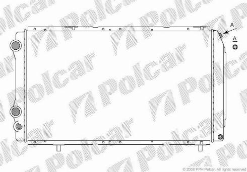 Polcar 570208-3 - Radiators, Motora dzesēšanas sistēma ps1.lv