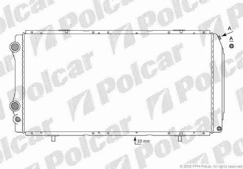 Polcar 570208-2 - Radiators, Motora dzesēšanas sistēma ps1.lv