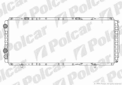 Polcar 570208A4 - Radiators, Motora dzesēšanas sistēma ps1.lv