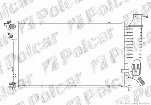 Polcar 5707084X - Radiators, Motora dzesēšanas sistēma ps1.lv
