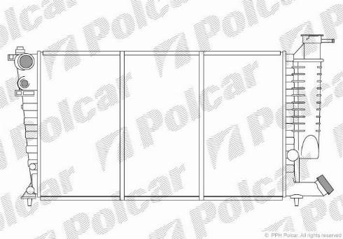 Polcar 5707086X - Radiators, Motora dzesēšanas sistēma ps1.lv