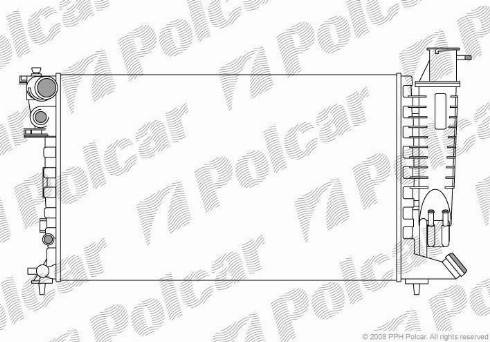 Polcar 570708-1 - Radiators, Motora dzesēšanas sistēma ps1.lv