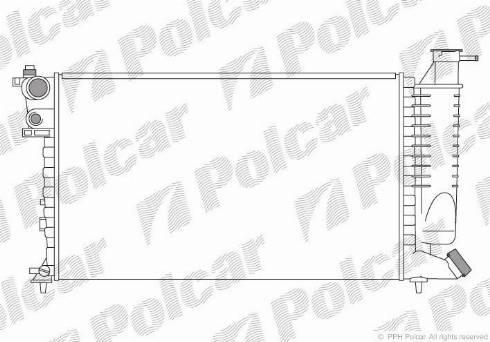 Polcar 5707082X - Radiators, Motora dzesēšanas sistēma ps1.lv