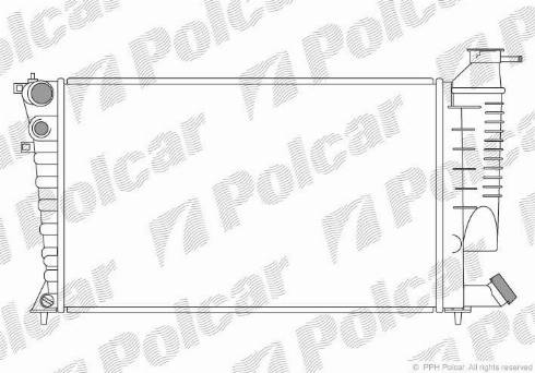 Polcar 570708A6 - Radiators, Motora dzesēšanas sistēma ps1.lv