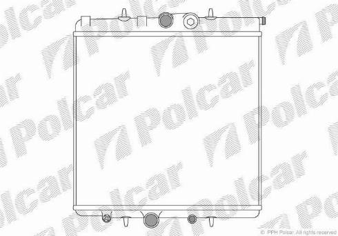 Polcar 5710081X - Radiators, Motora dzesēšanas sistēma ps1.lv