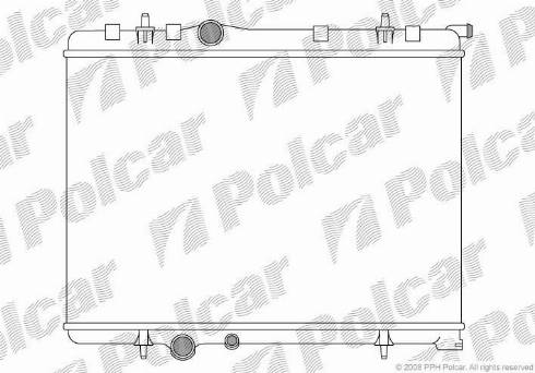 Polcar 5710082X - Radiators, Motora dzesēšanas sistēma ps1.lv