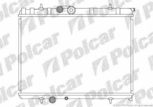 Polcar 571008-2 - Radiators, Motora dzesēšanas sistēma ps1.lv