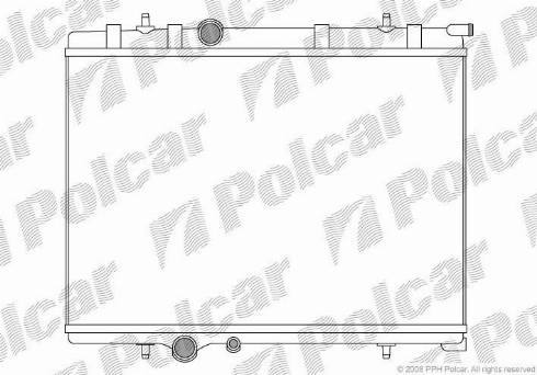 Polcar 571008-7 - Radiators, Motora dzesēšanas sistēma ps1.lv