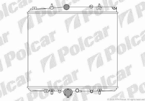 Polcar 5787082X - Radiators, Motora dzesēšanas sistēma ps1.lv