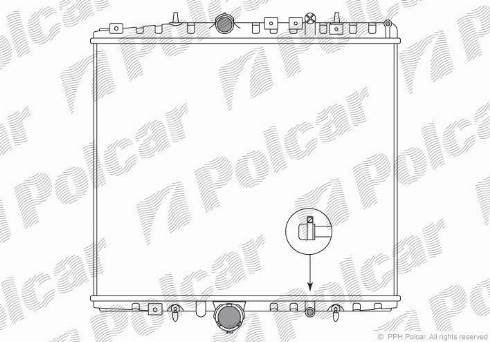 Polcar 578708-2 - Radiators, Motora dzesēšanas sistēma ps1.lv