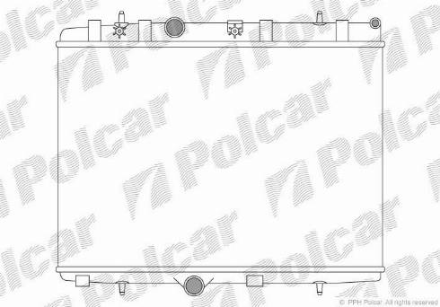 Polcar 5724082X - Radiators, Motora dzesēšanas sistēma ps1.lv