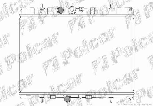 Polcar 572408-2 - Radiators, Motora dzesēšanas sistēma ps1.lv