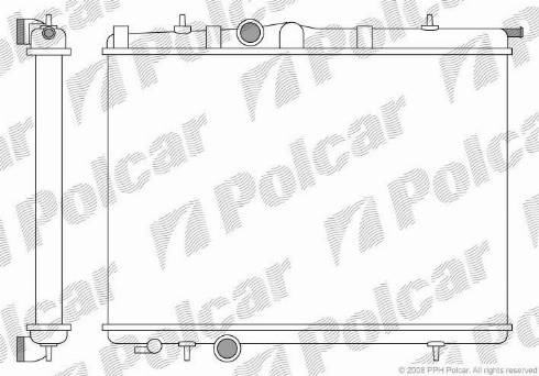 Polcar 5723084X - Radiators, Motora dzesēšanas sistēma ps1.lv