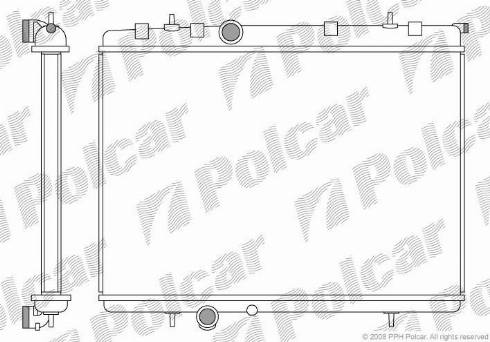 Polcar 572308-4 - Radiators, Motora dzesēšanas sistēma ps1.lv