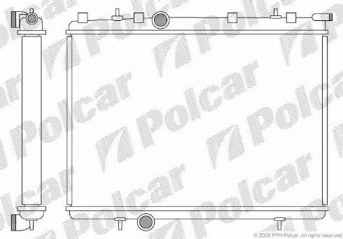 Polcar 5723085X - Radiators, Motora dzesēšanas sistēma ps1.lv
