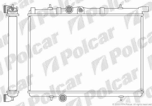 Polcar 5723083X - Radiators, Motora dzesēšanas sistēma ps1.lv