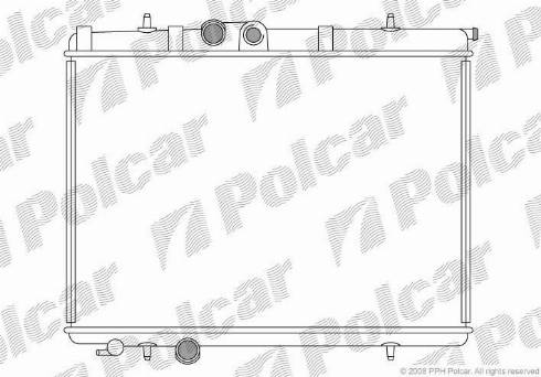 Polcar 5723087X - Radiators, Motora dzesēšanas sistēma ps1.lv