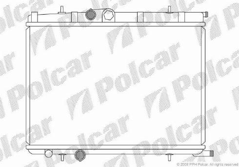 Polcar 572308-7 - Radiators, Motora dzesēšanas sistēma ps1.lv