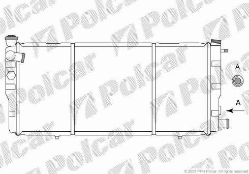 Polcar 572208-4 - Radiators, Motora dzesēšanas sistēma ps1.lv