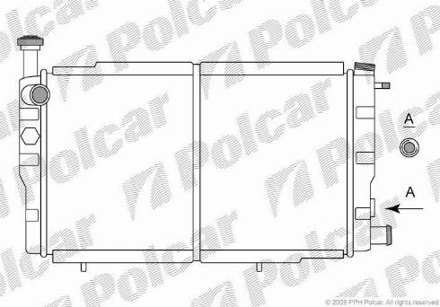 Polcar 572208-1 - Radiators, Motora dzesēšanas sistēma ps1.lv