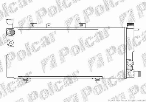 Polcar 572208A4 - Radiators, Motora dzesēšanas sistēma ps1.lv