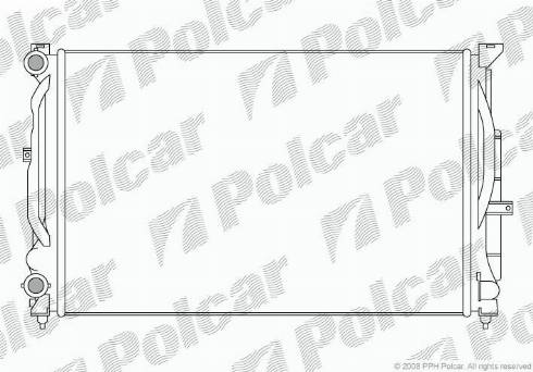 Polcar 6925081X - Radiators, Motora dzesēšanas sistēma ps1.lv