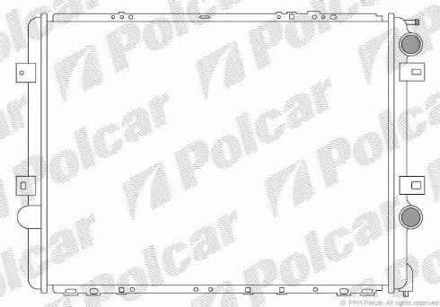 Polcar 6095081X - Radiators, Motora dzesēšanas sistēma ps1.lv