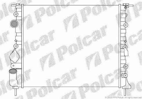 Polcar 6060084X - Radiators, Motora dzesēšanas sistēma ps1.lv