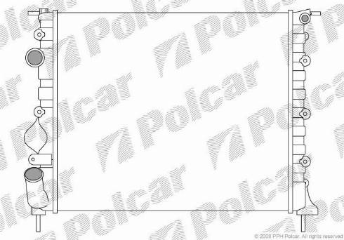 Polcar 606008-4 - Radiators, Motora dzesēšanas sistēma ps1.lv