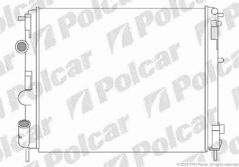 Polcar 6060086X - Radiators, Motora dzesēšanas sistēma ps1.lv