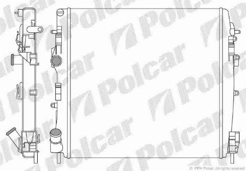 Polcar 6060088X - Radiators, Motora dzesēšanas sistēma ps1.lv