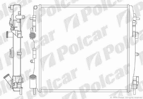 Polcar 606008-8 - Radiators, Motora dzesēšanas sistēma ps1.lv