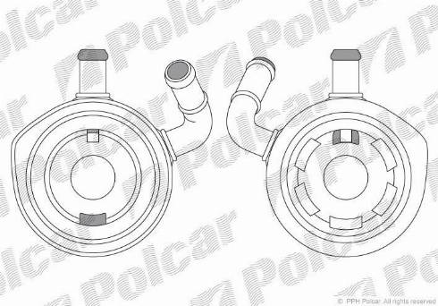 Polcar 6060L8-1 - Eļļas radiators, Motoreļļa ps1.lv