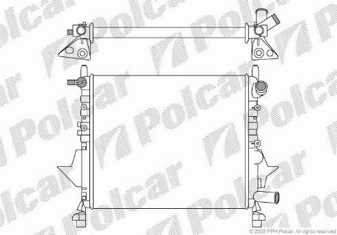 Polcar 6004081X - Radiators, Motora dzesēšanas sistēma ps1.lv