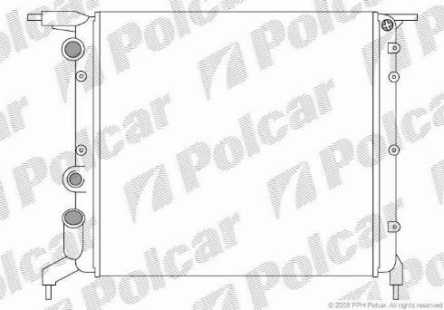 Polcar 600608-3 - Radiators, Motora dzesēšanas sistēma ps1.lv