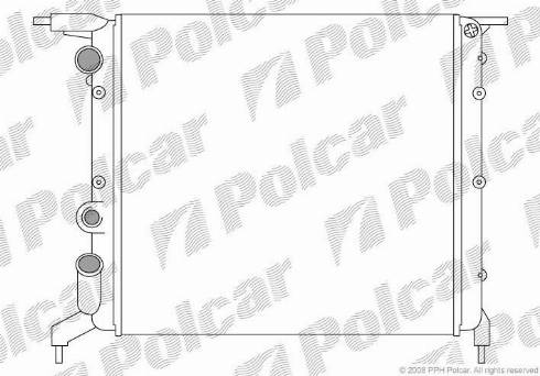 Polcar 600608A3 - Radiators, Motora dzesēšanas sistēma ps1.lv