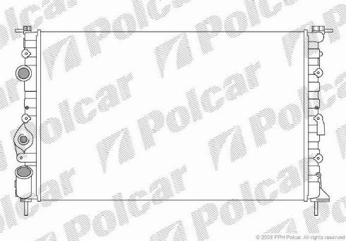 Polcar 6007084X - Radiators, Motora dzesēšanas sistēma ps1.lv