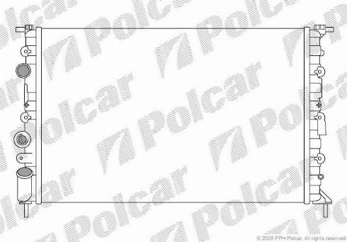 Polcar 600708-4 - Radiators, Motora dzesēšanas sistēma ps1.lv