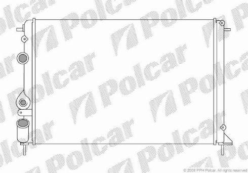 Polcar 6007085X - Radiators, Motora dzesēšanas sistēma ps1.lv