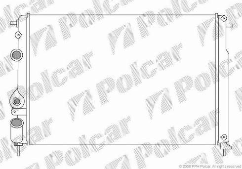 Polcar 6007086X - Radiators, Motora dzesēšanas sistēma ps1.lv