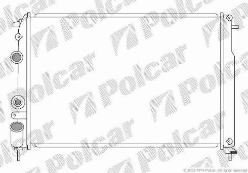 Polcar 600708-6 - Radiators, Motora dzesēšanas sistēma ps1.lv