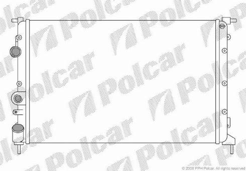 Polcar 600708A4 - Radiators, Motora dzesēšanas sistēma ps1.lv