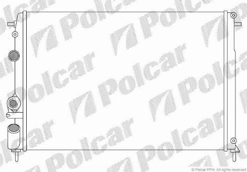 Polcar 600708A5 - Radiators, Motora dzesēšanas sistēma ps1.lv