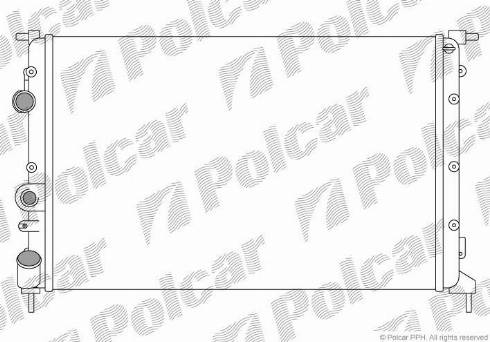 Polcar 600708B4 - Radiators, Motora dzesēšanas sistēma ps1.lv