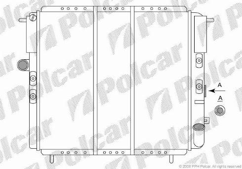 Polcar 601908-6 - Radiators, Motora dzesēšanas sistēma ps1.lv