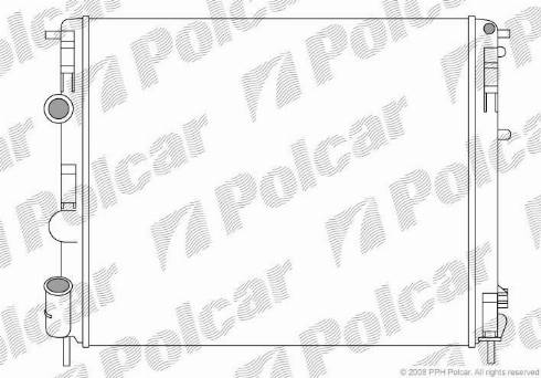 Polcar 6015085X - Radiators, Motora dzesēšanas sistēma ps1.lv